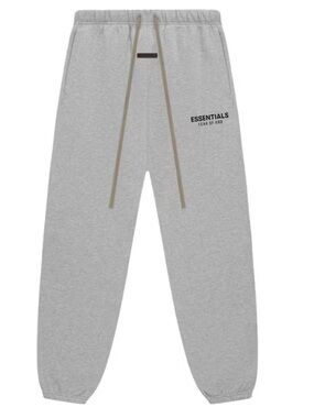ESSENTIALS Light Oatmeal Logo Sweatpants